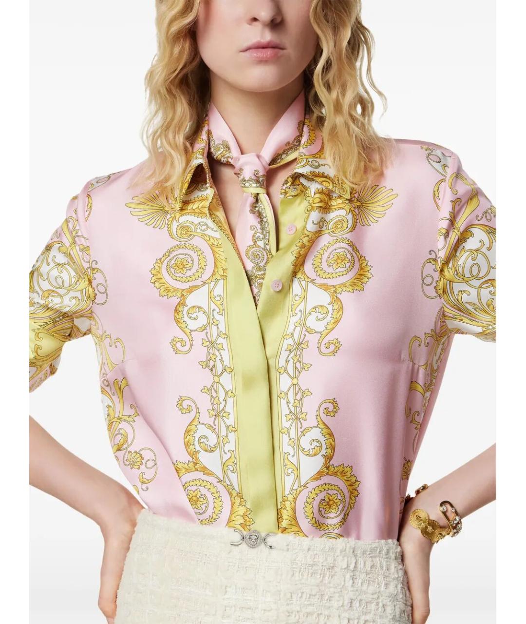 VERSACE Мульти шелковый шарф, фото 2