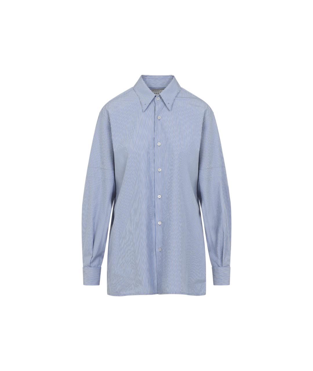 MAISON MARGIELA Синяя хлопковая рубашка, фото 1