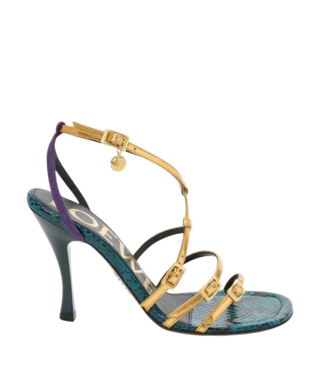 LOEWE Мульти кожаные босоножки, фото 1