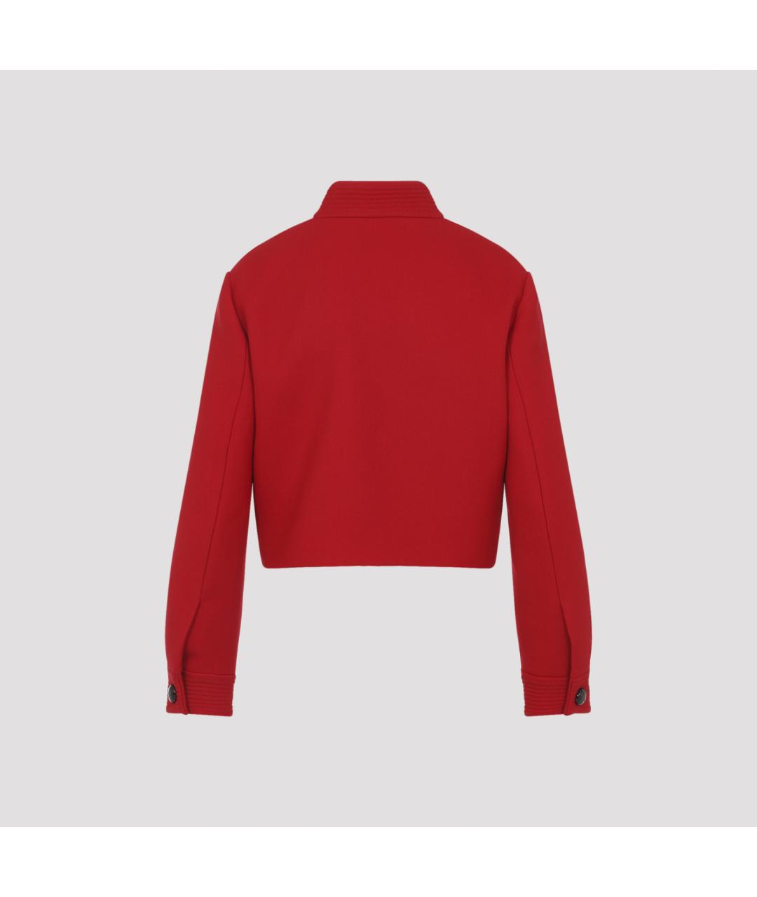 VALENTINO Красная шерстяная куртка, фото 5