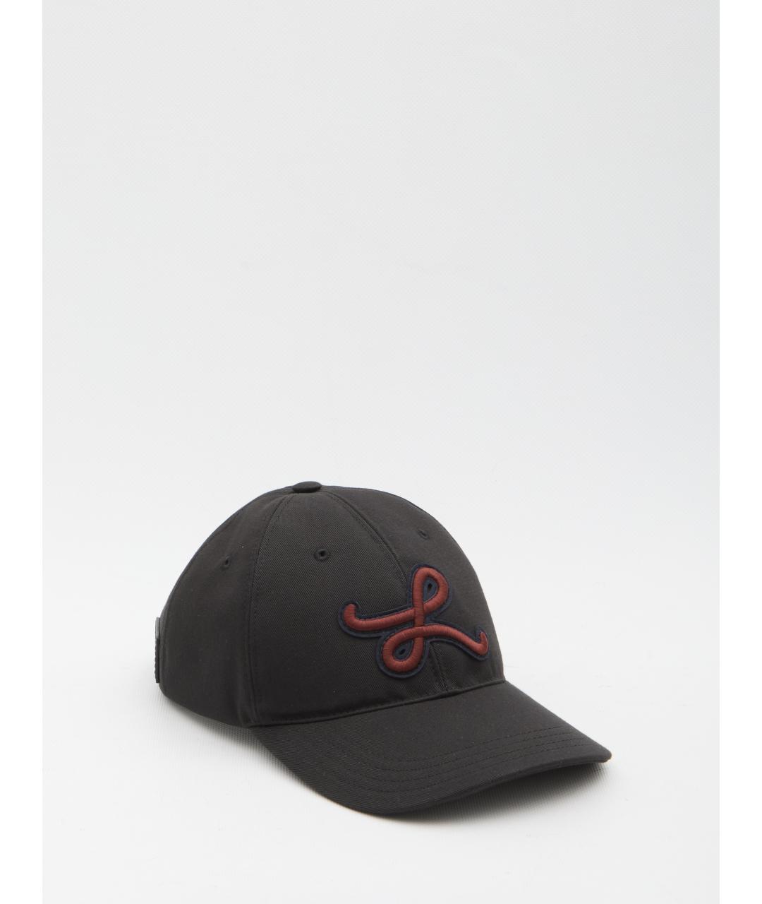 LOEWE Черная хлопковая кепка/бейсболка, фото 2