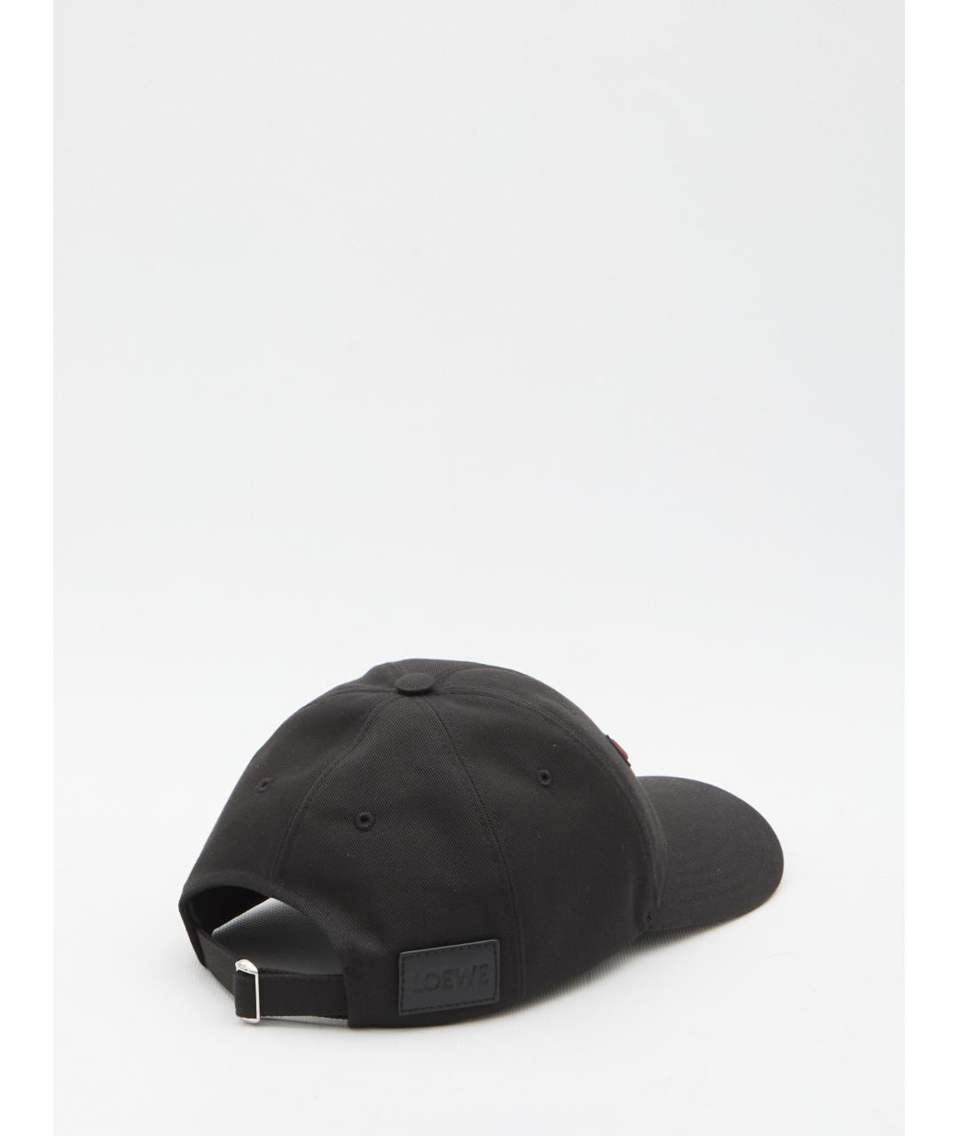 LOEWE Черная хлопковая кепка/бейсболка, фото 3