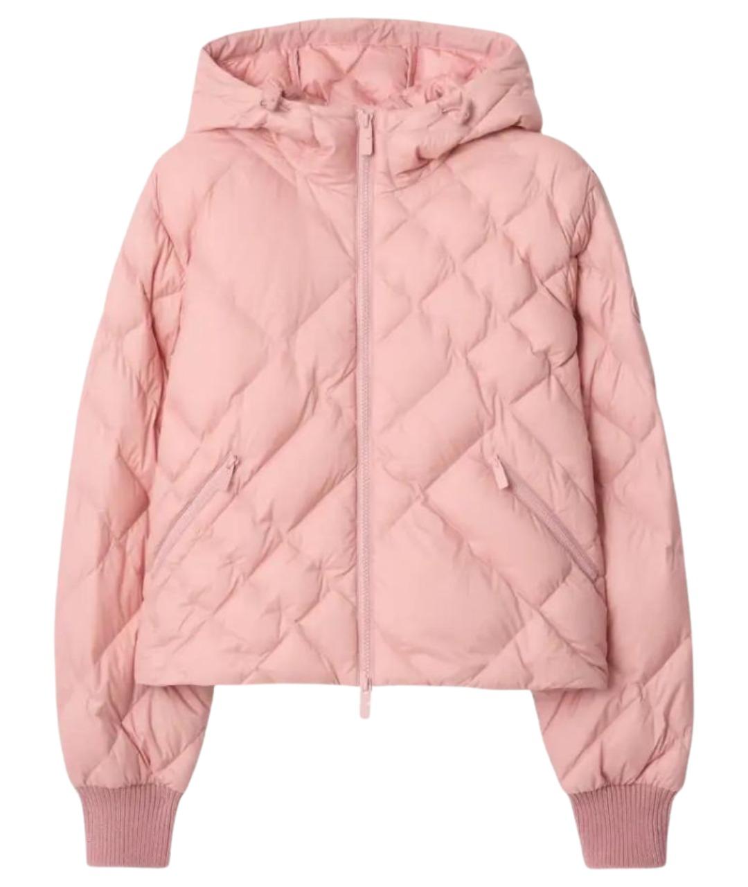 BURBERRY Розовая полиамидовая куртка, фото 1