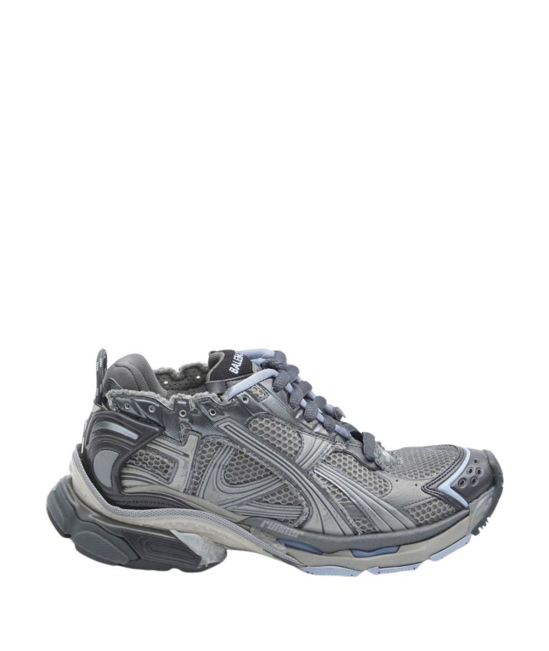 BALENCIAGA Серые низкие кроссовки / кеды, фото 1