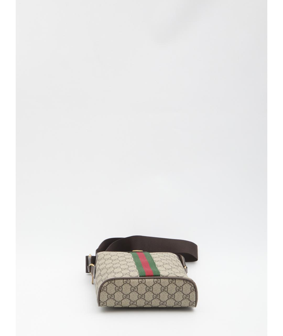 GUCCI Бежевая сумка на плечо из искусственной кожи, фото 3