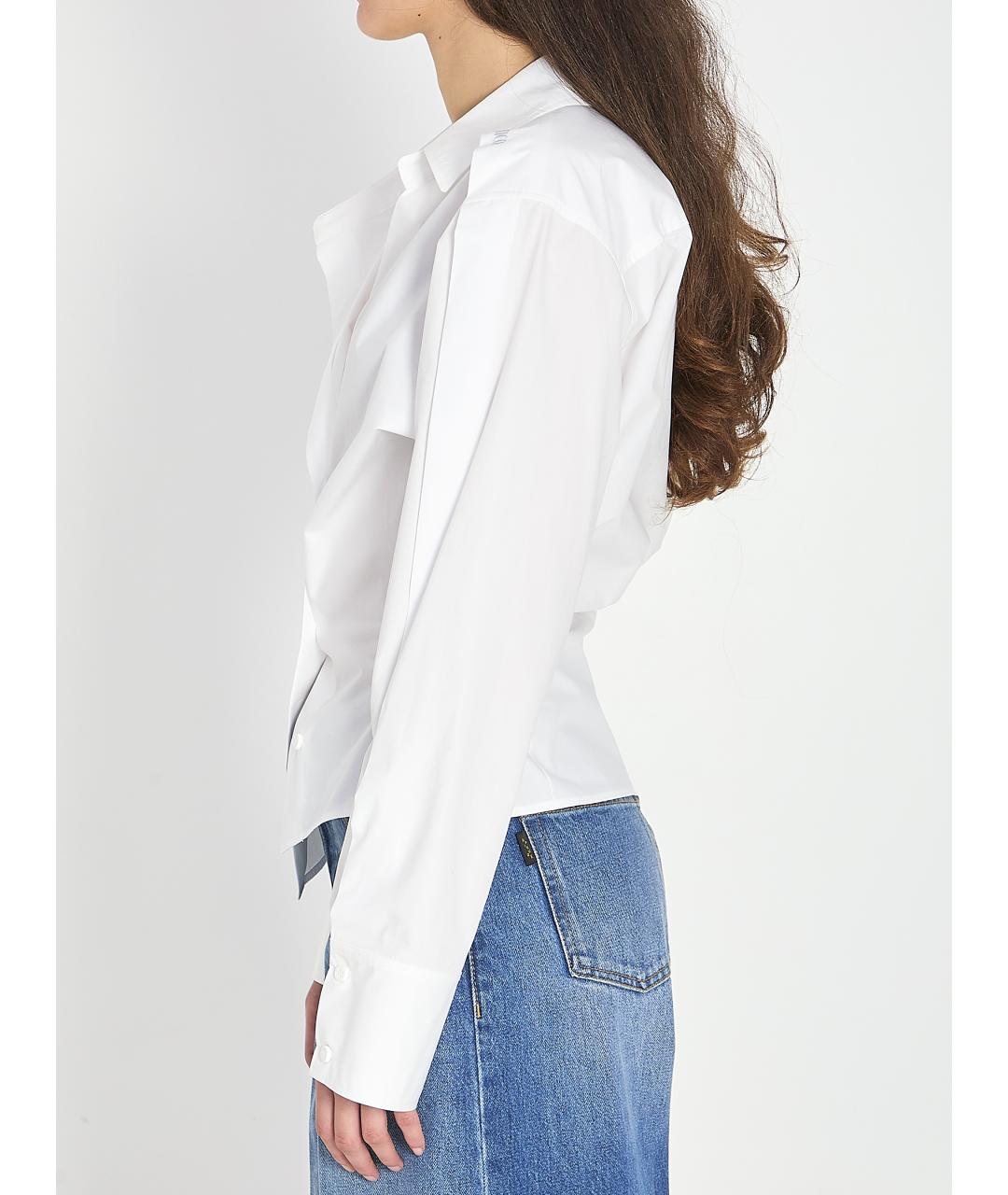 THE ATTICO Белая хлопковая рубашка, фото 3