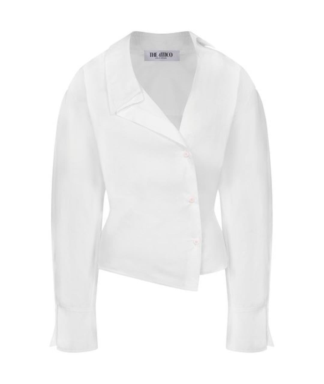 THE ATTICO Белая хлопковая рубашка, фото 1