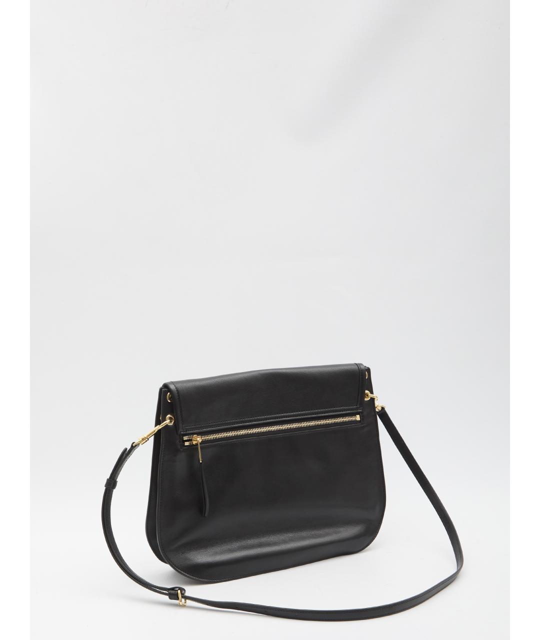 CELINE Черная кожаная сумка через плечо, фото 4