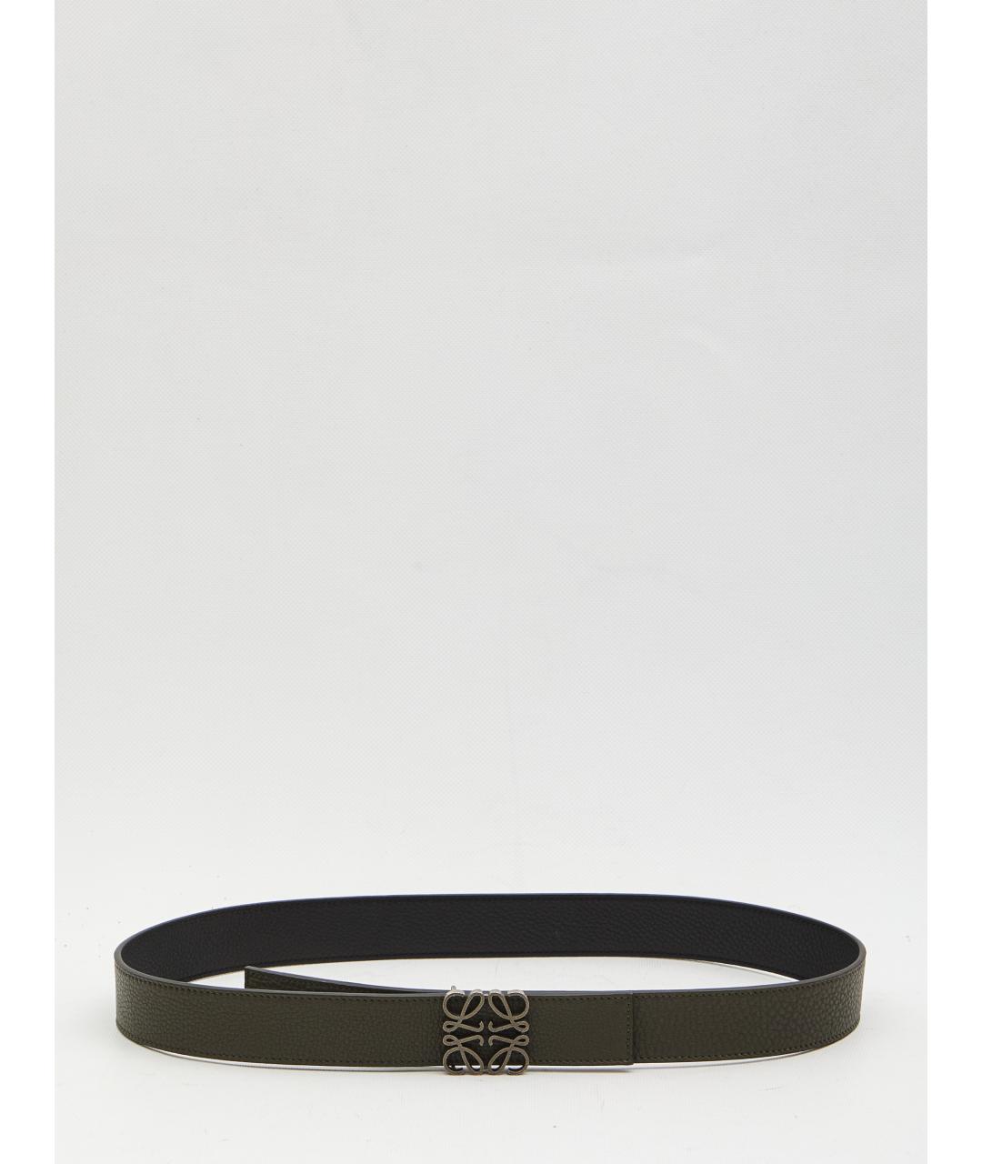 LOEWE Черный кожаный ремень, фото 2