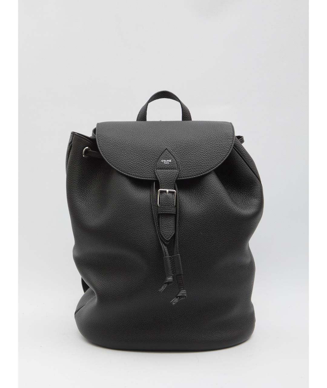 CELINE Черный кожаный рюкзак, фото 2