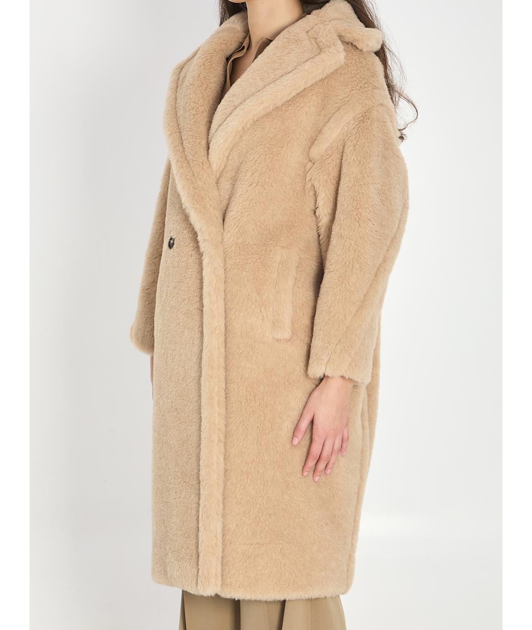 MAX MARA Бежевое шерстяное пальто, фото 2