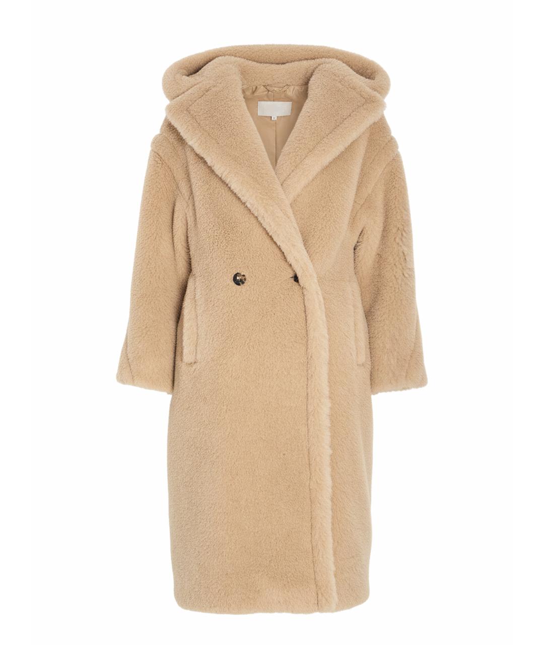 MAX MARA Бежевое шерстяное пальто, фото 1