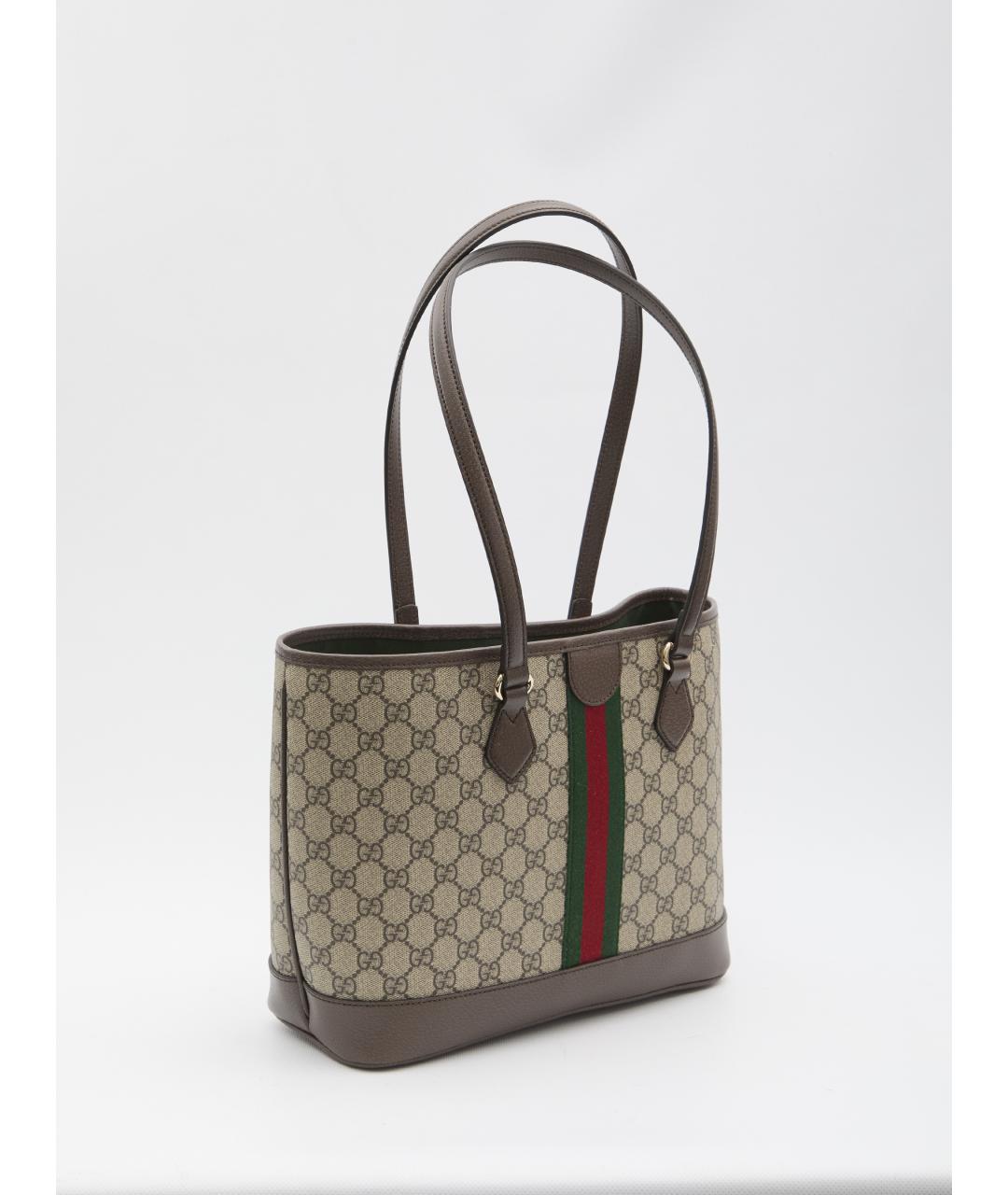 GUCCI Бежевая сумка тоут, фото 4