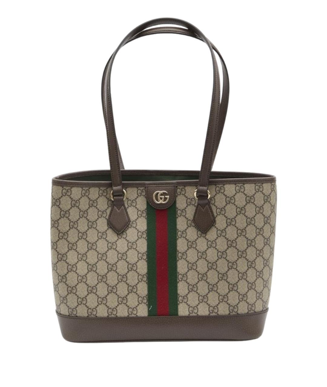 GUCCI Бежевая сумка тоут, фото 1