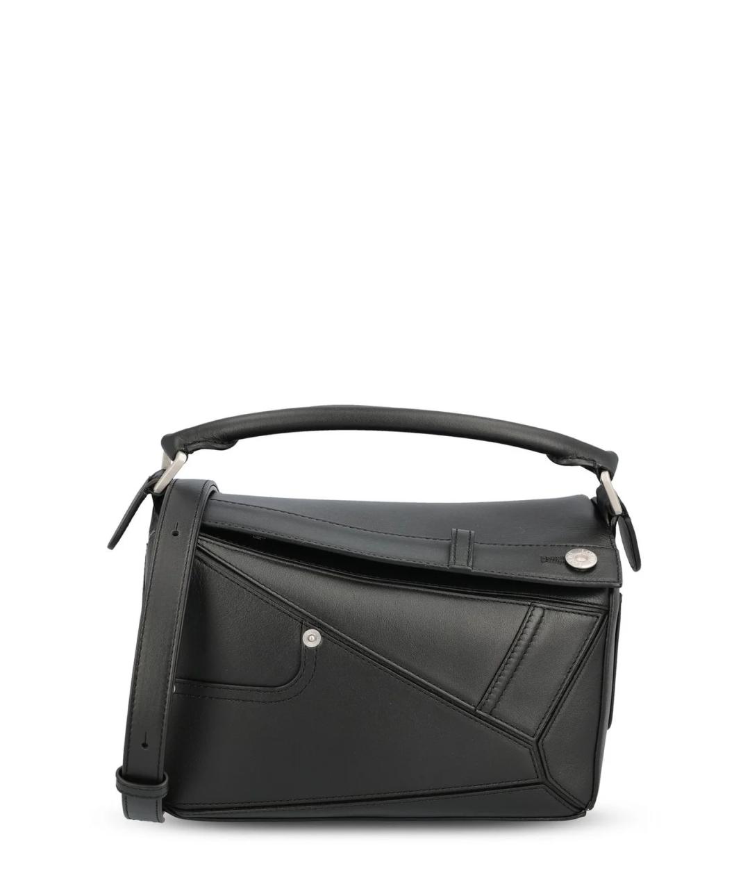 LOEWE Черная кожаная сумка через плечо, фото 1
