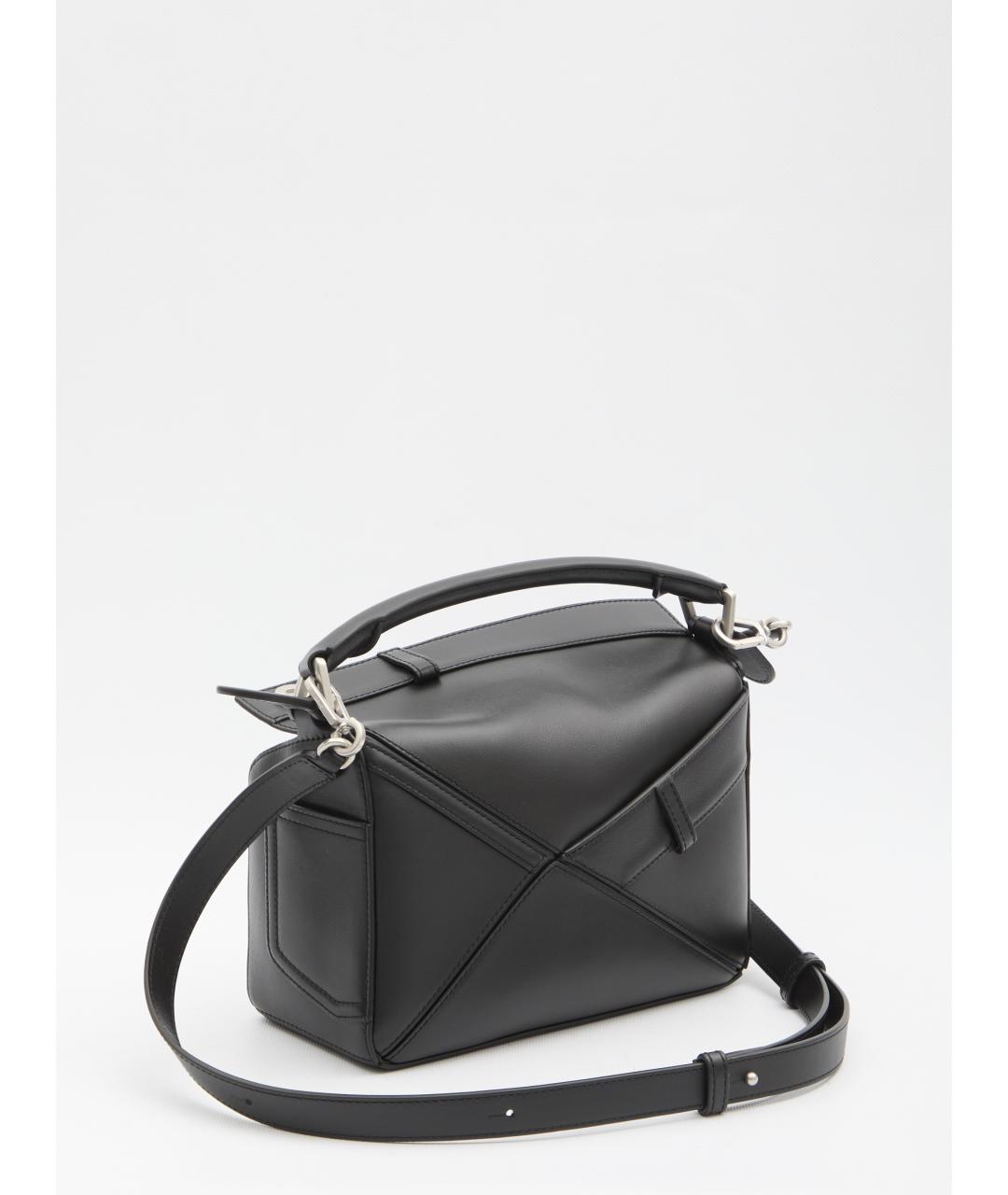 LOEWE Черная кожаная сумка через плечо, фото 4