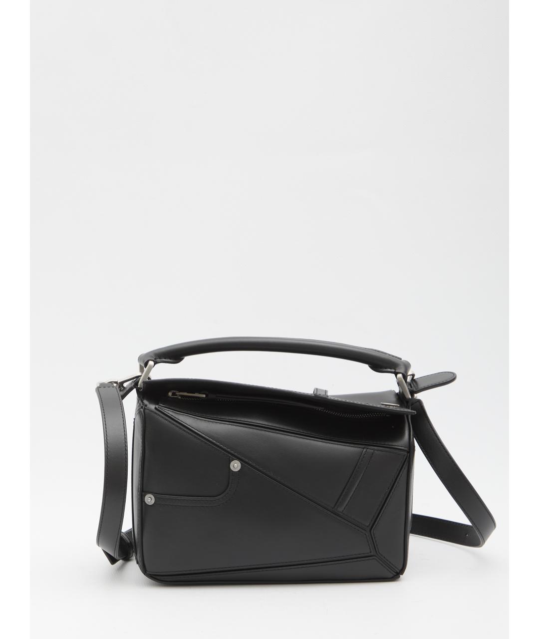 LOEWE Черная кожаная сумка через плечо, фото 3