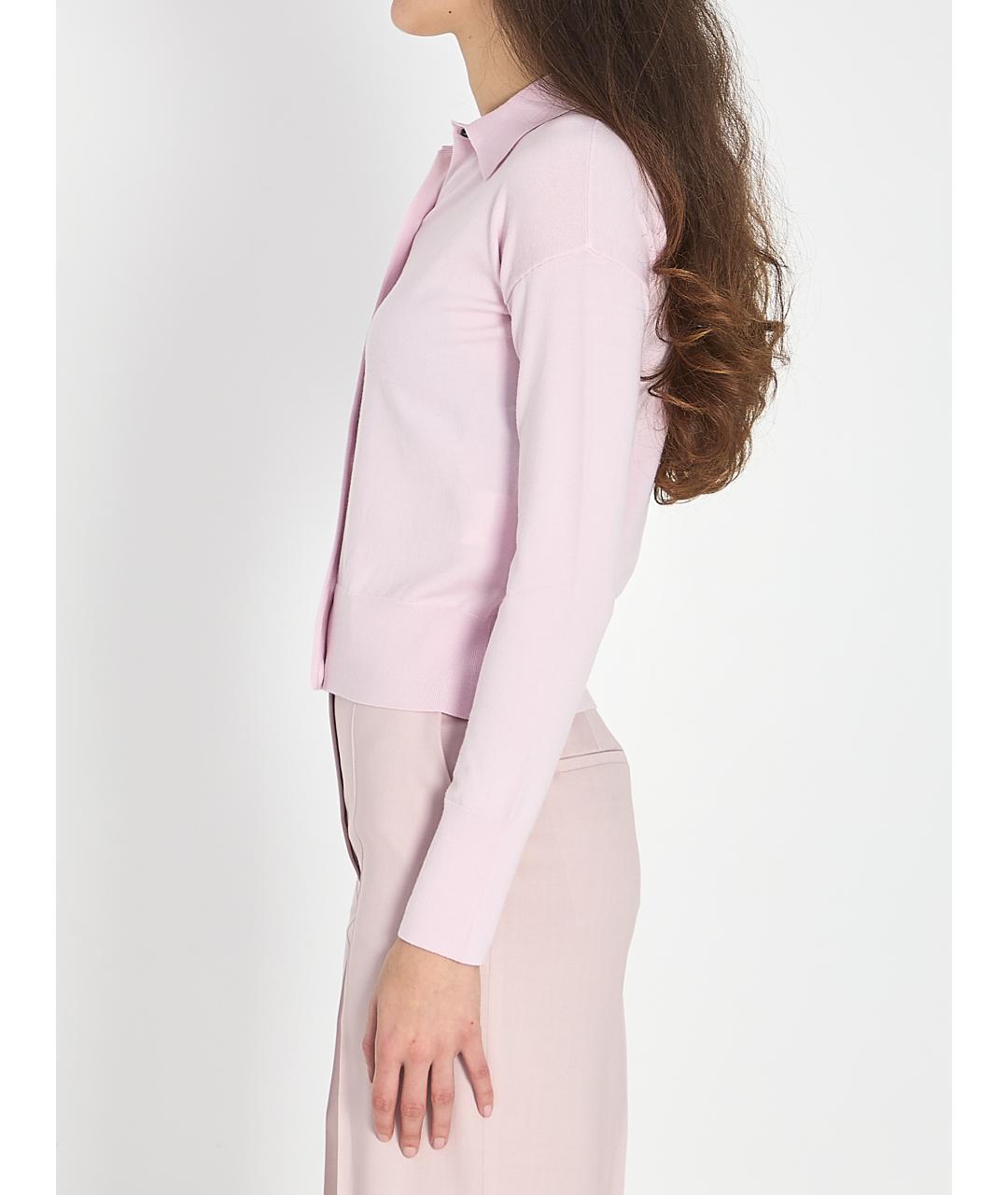 MAX MARA Розовый шерстяной кардиган, фото 3