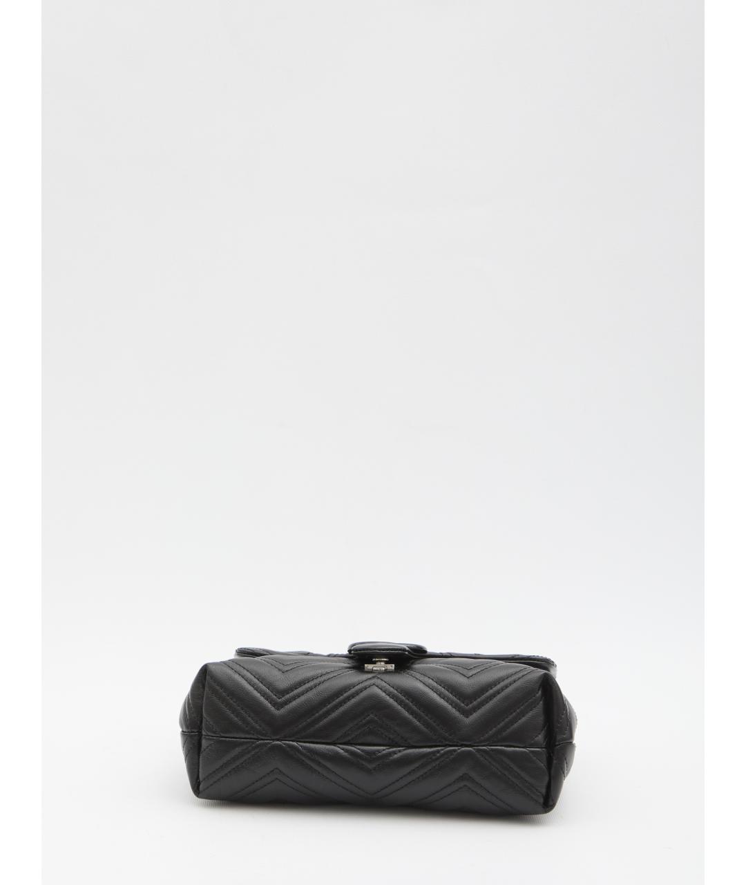 GUCCI Черная кожаная сумка через плечо, фото 5