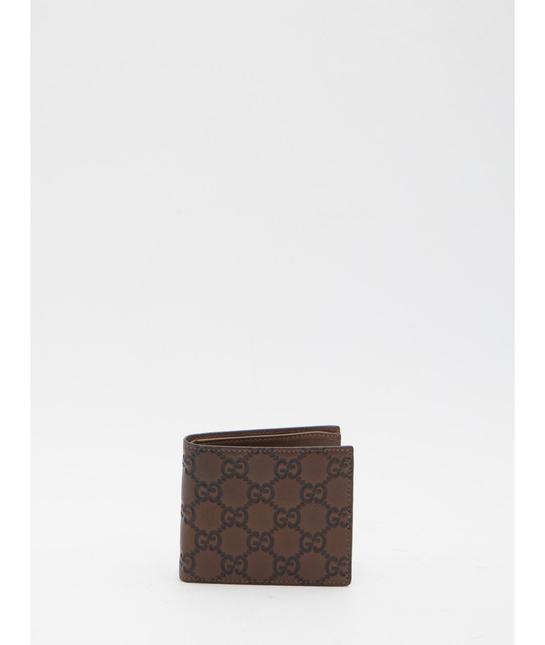 GUCCI Коричневый кожаный кошелек, фото 2