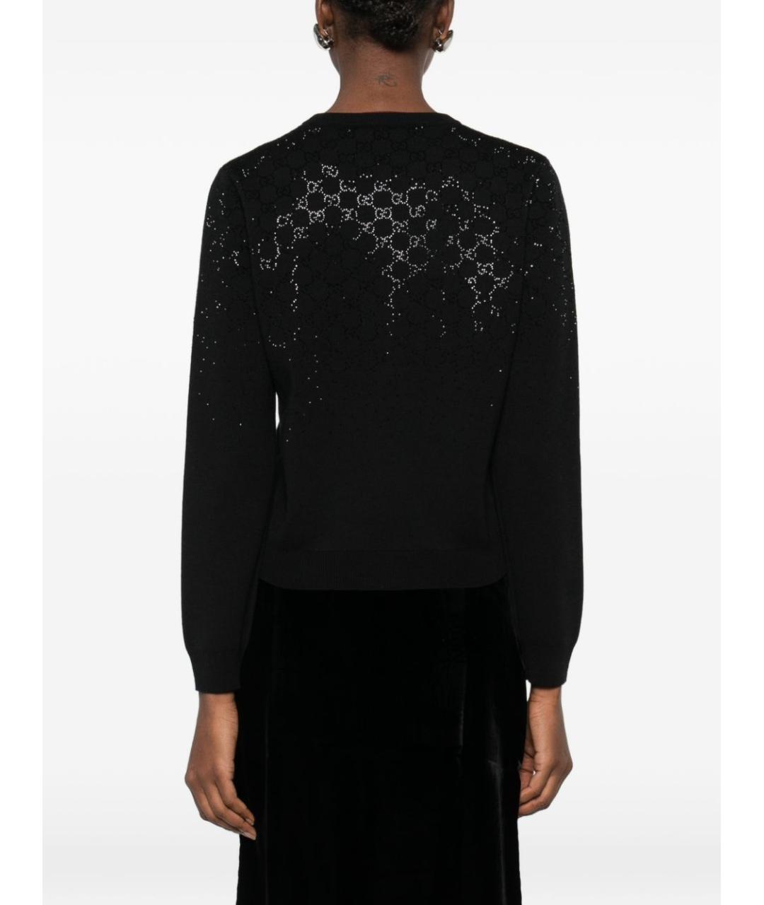 GUCCI Черный шерстяной кардиган, фото 3