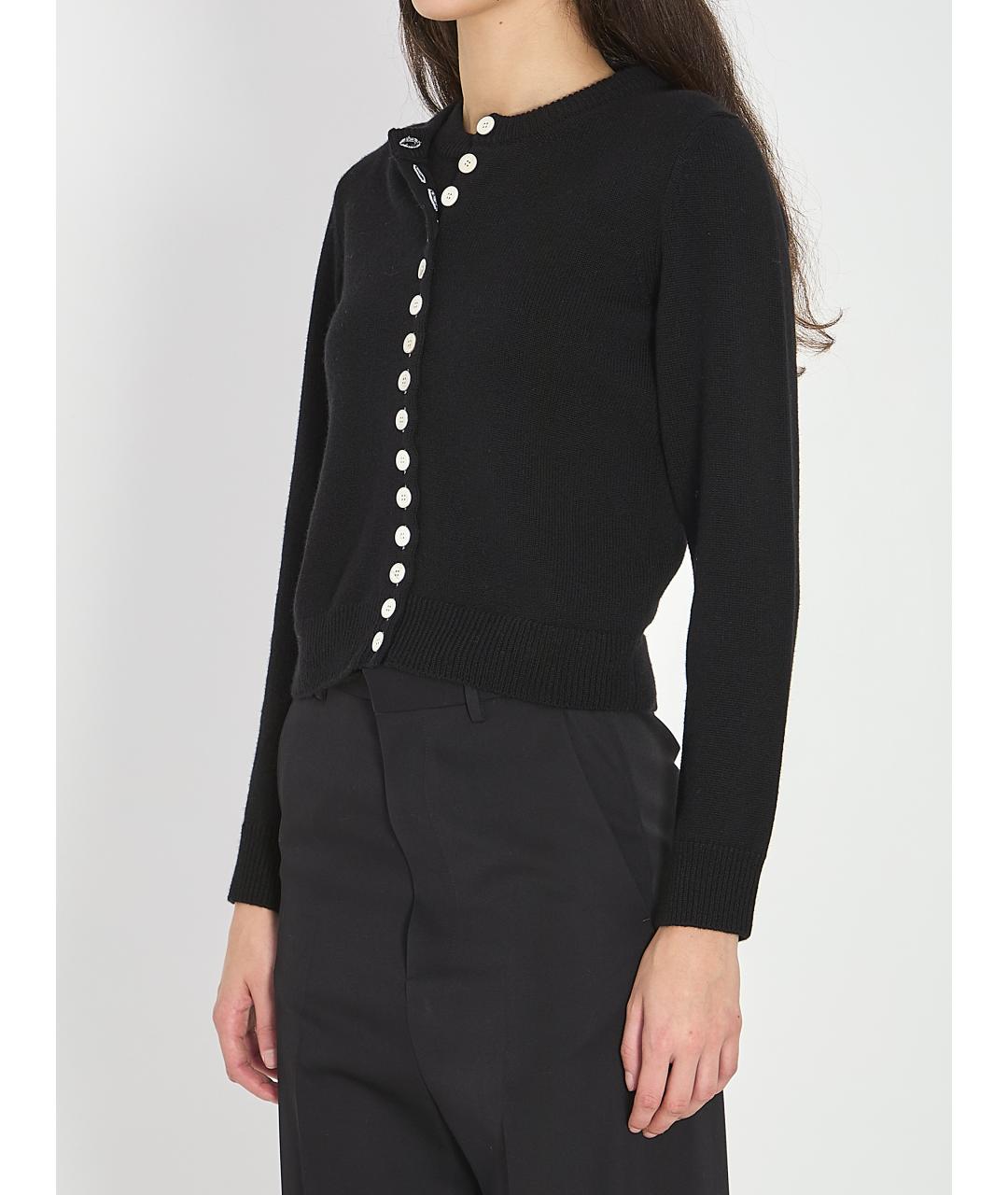 CELINE Черный кашемировый кардиган, фото 2