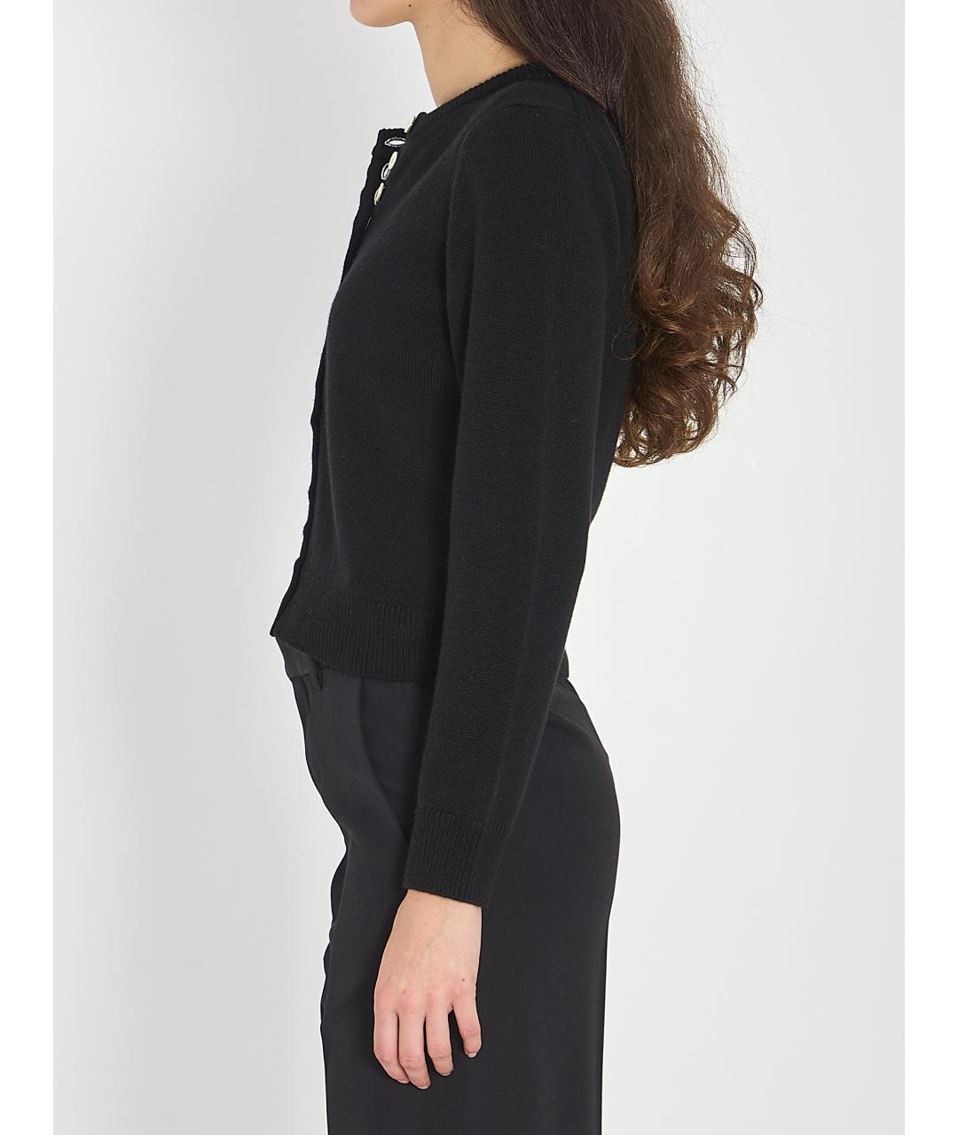 CELINE Черный кашемировый кардиган, фото 3