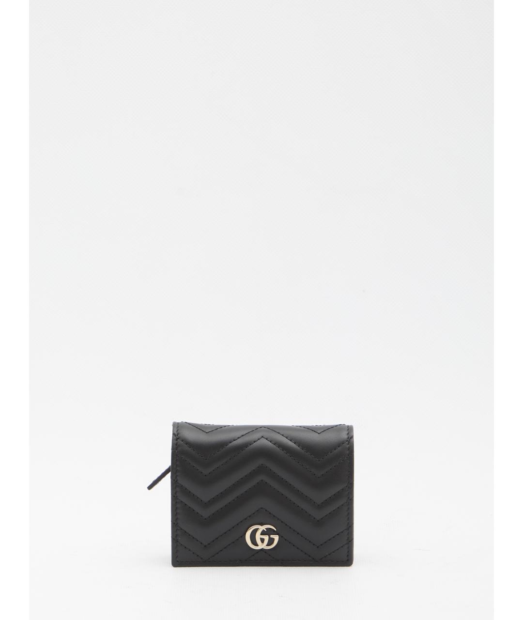 GUCCI Черный кожаный кошелек, фото 2