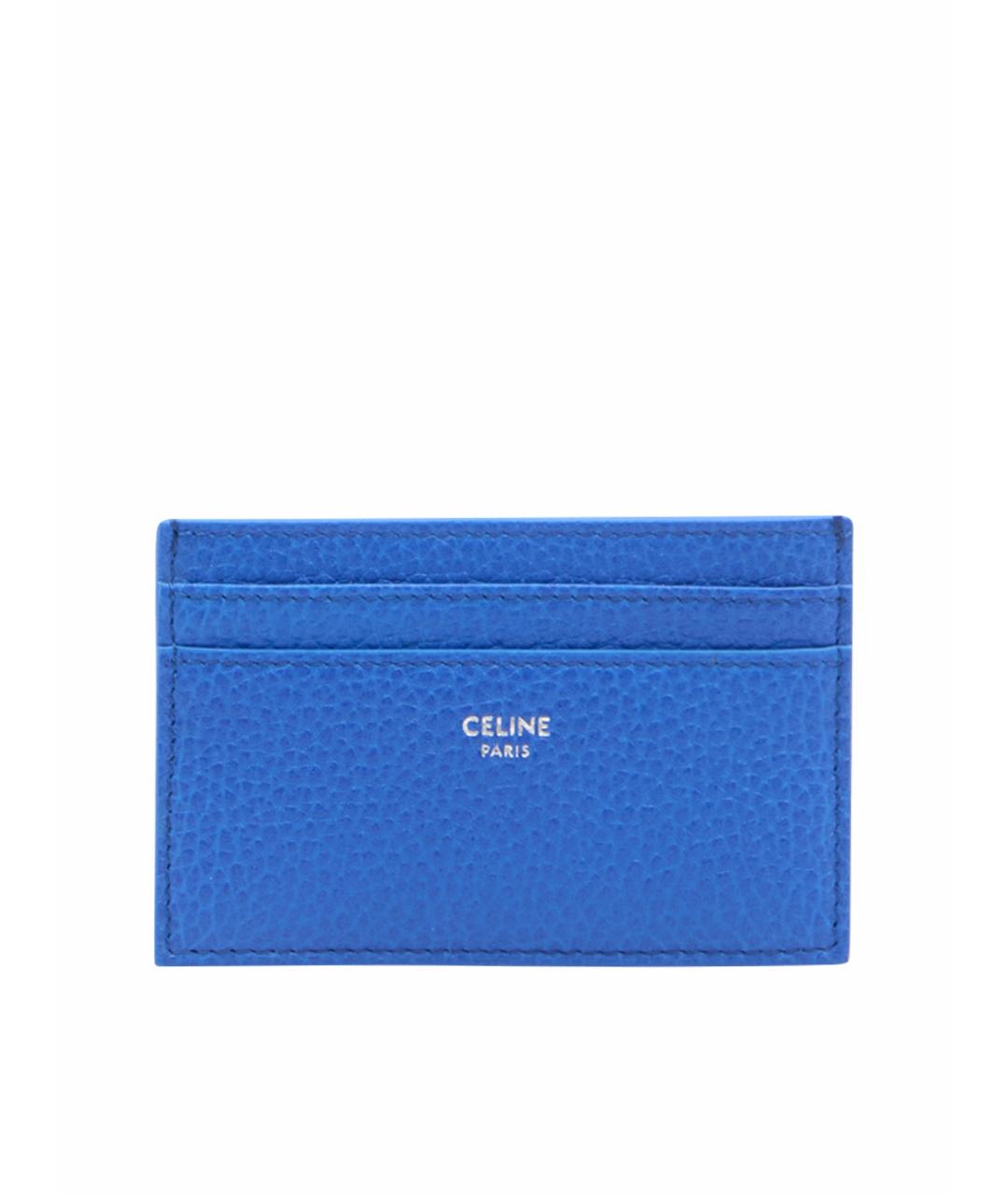 CELINE Синий кожаный кардхолдер, фото 1