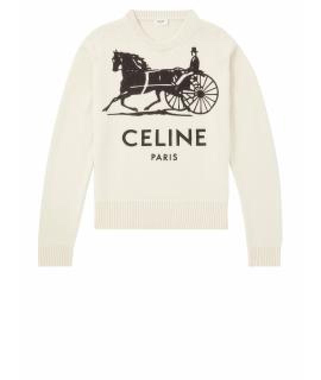 CELINE Бежевый кашемировый джемпер / свитер, фото 1