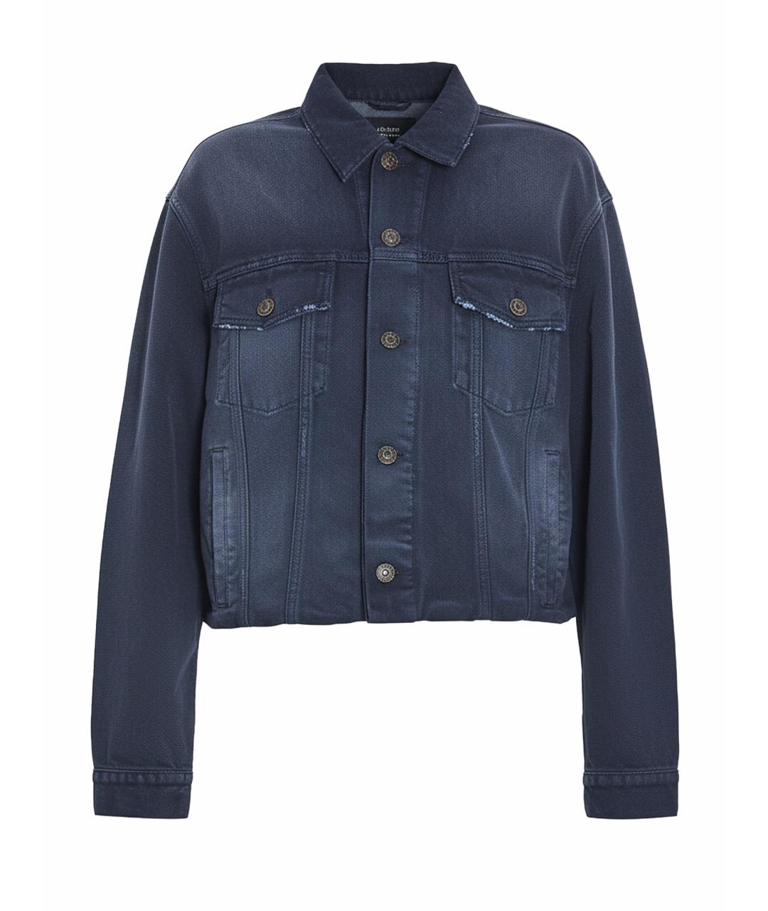 BALENCIAGA Синяя хлопковая куртка, фото 1