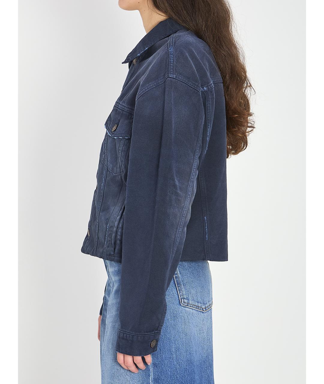 BALENCIAGA Синяя хлопковая куртка, фото 3