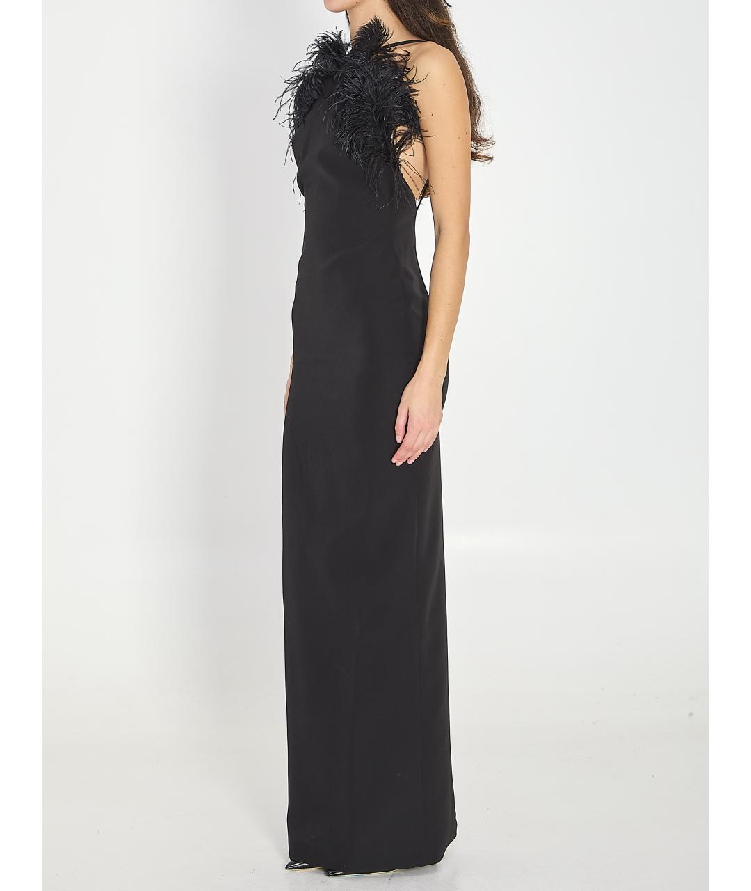 THE ATTICO Черное полиэстеровое повседневное платье, фото 2