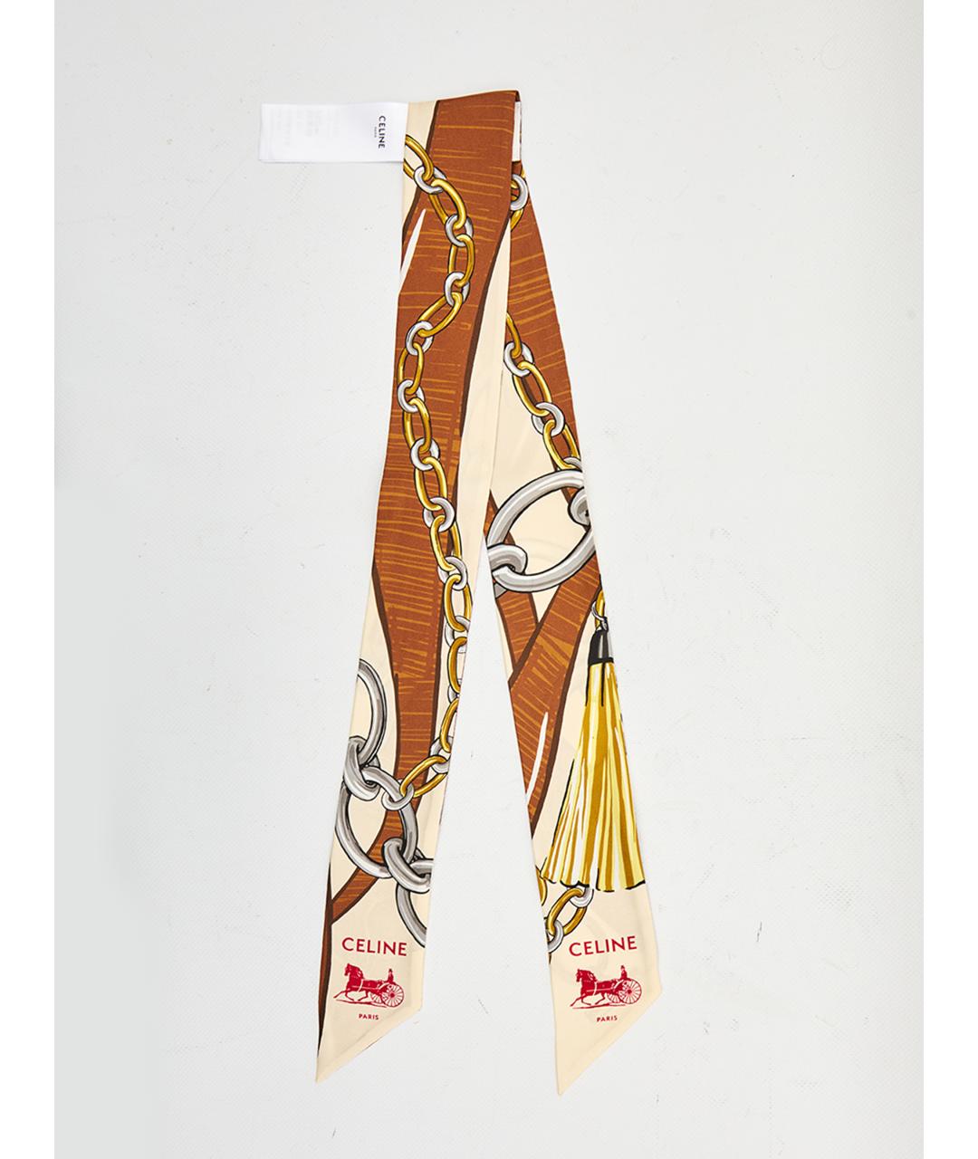 CELINE Мульти шелковый платок, фото 3
