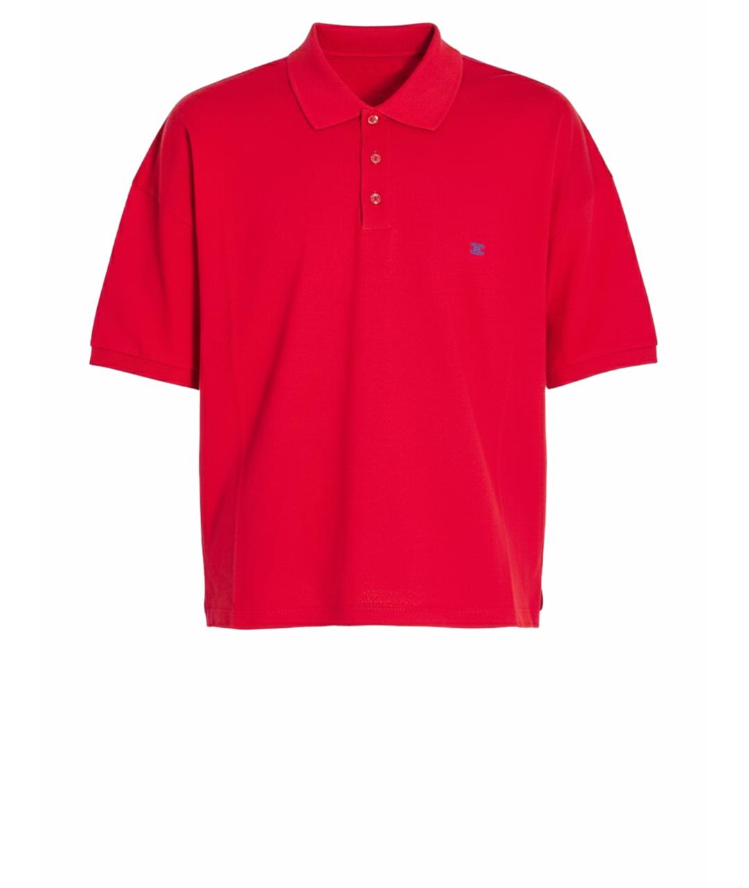 CELINE Красная хлопковая футболка, фото 1