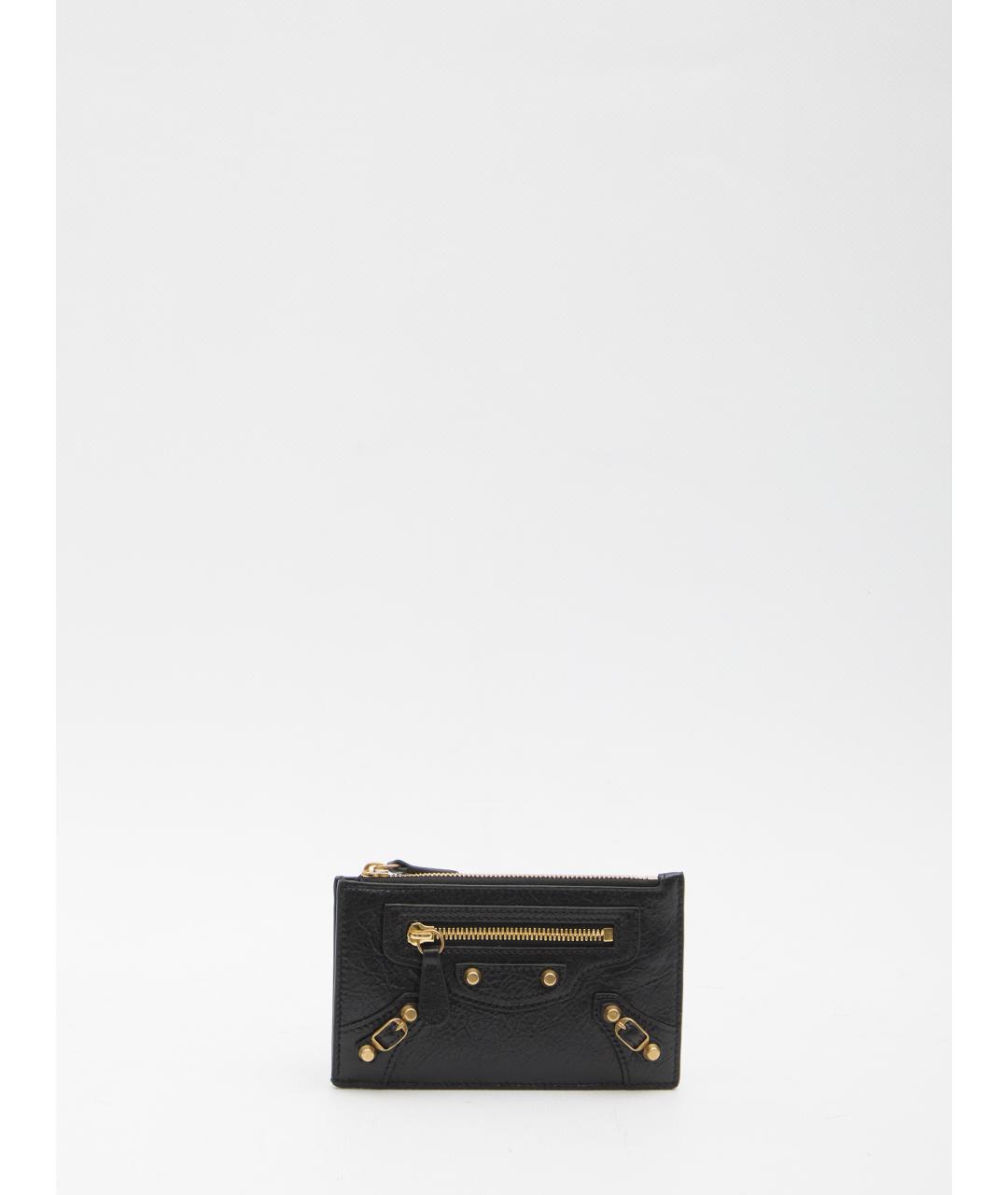 BALENCIAGA Черный кожаный кардхолдер, фото 4