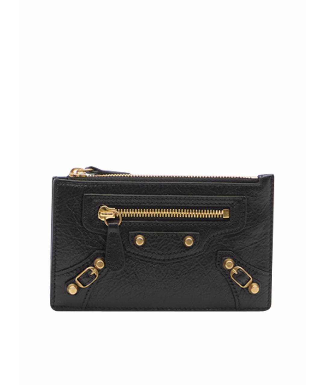 BALENCIAGA Черный кожаный кардхолдер, фото 1