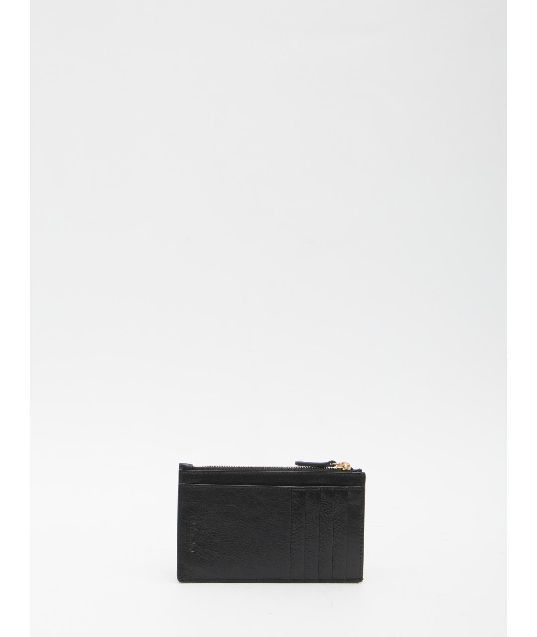 BALENCIAGA Черный кожаный кардхолдер, фото 2