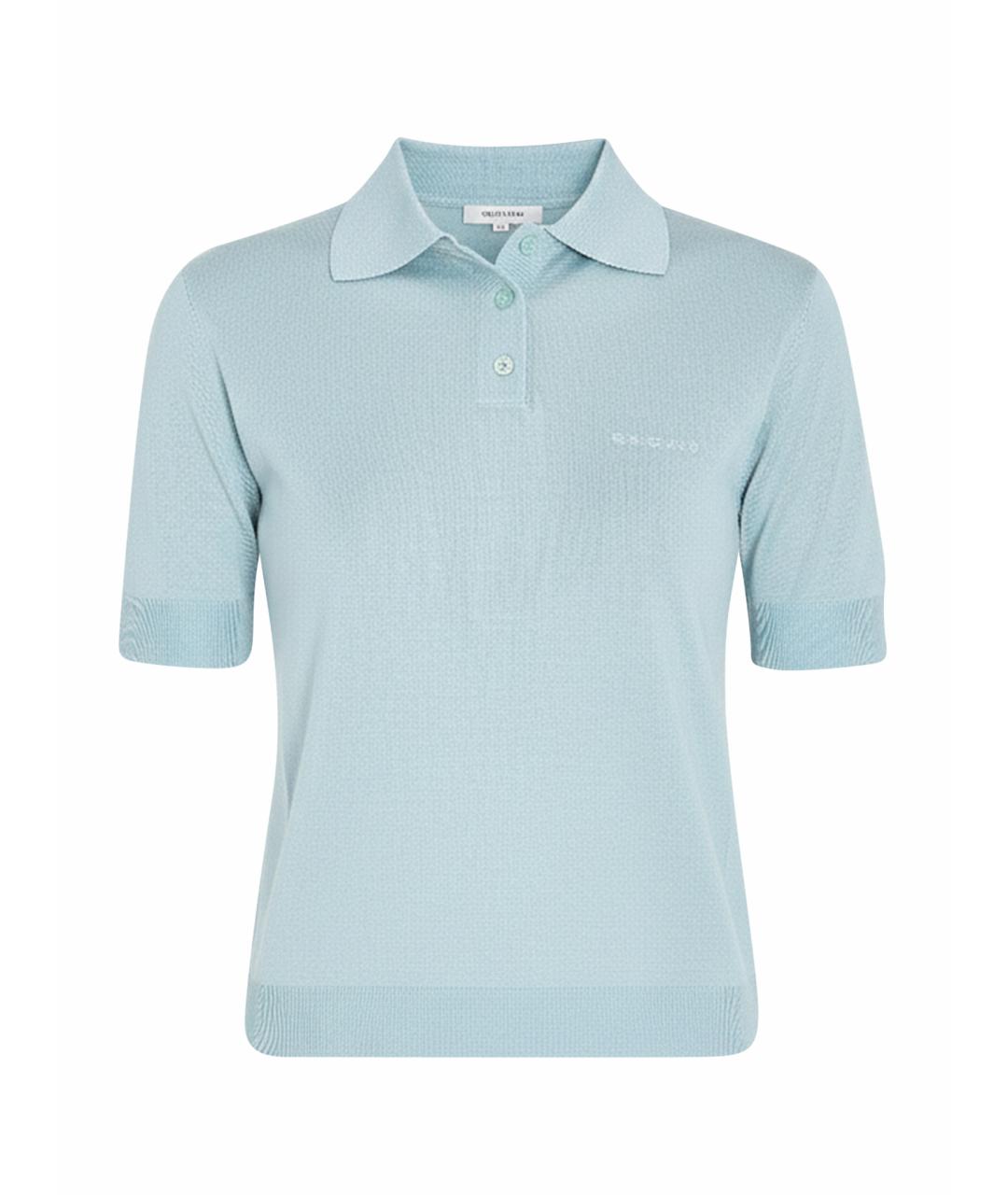 GUCCI Голубая кашемировая футболка, фото 1