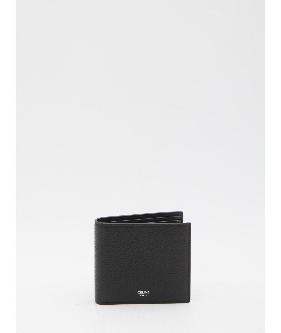 CELINE Черный кожаный кошелек, фото 4