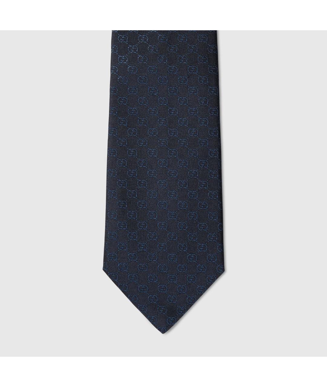 GUCCI Синий шелковый галстук, фото 2