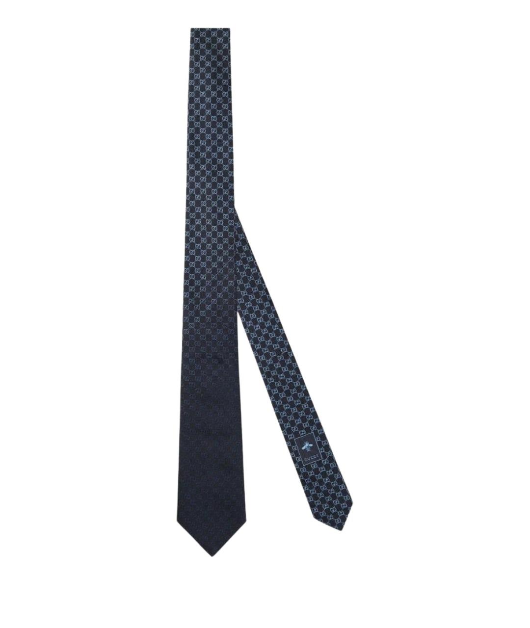 GUCCI Синий шелковый галстук, фото 1