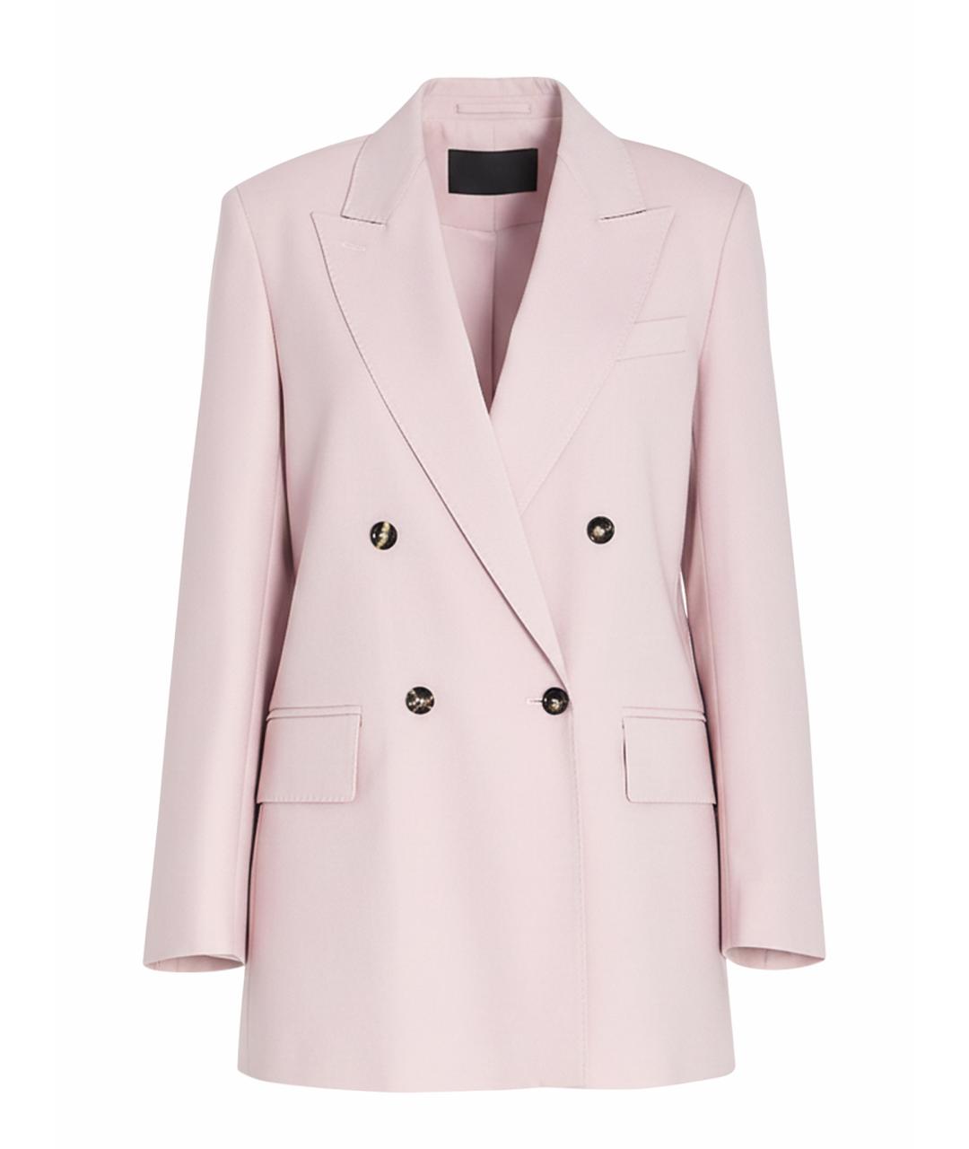 MAX MARA Розовый шерстяной жакет/пиджак, фото 1