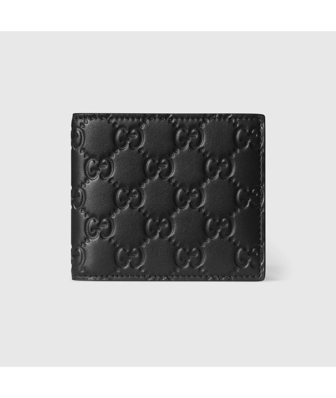 GUCCI Черный кожаный кошелек, фото 4
