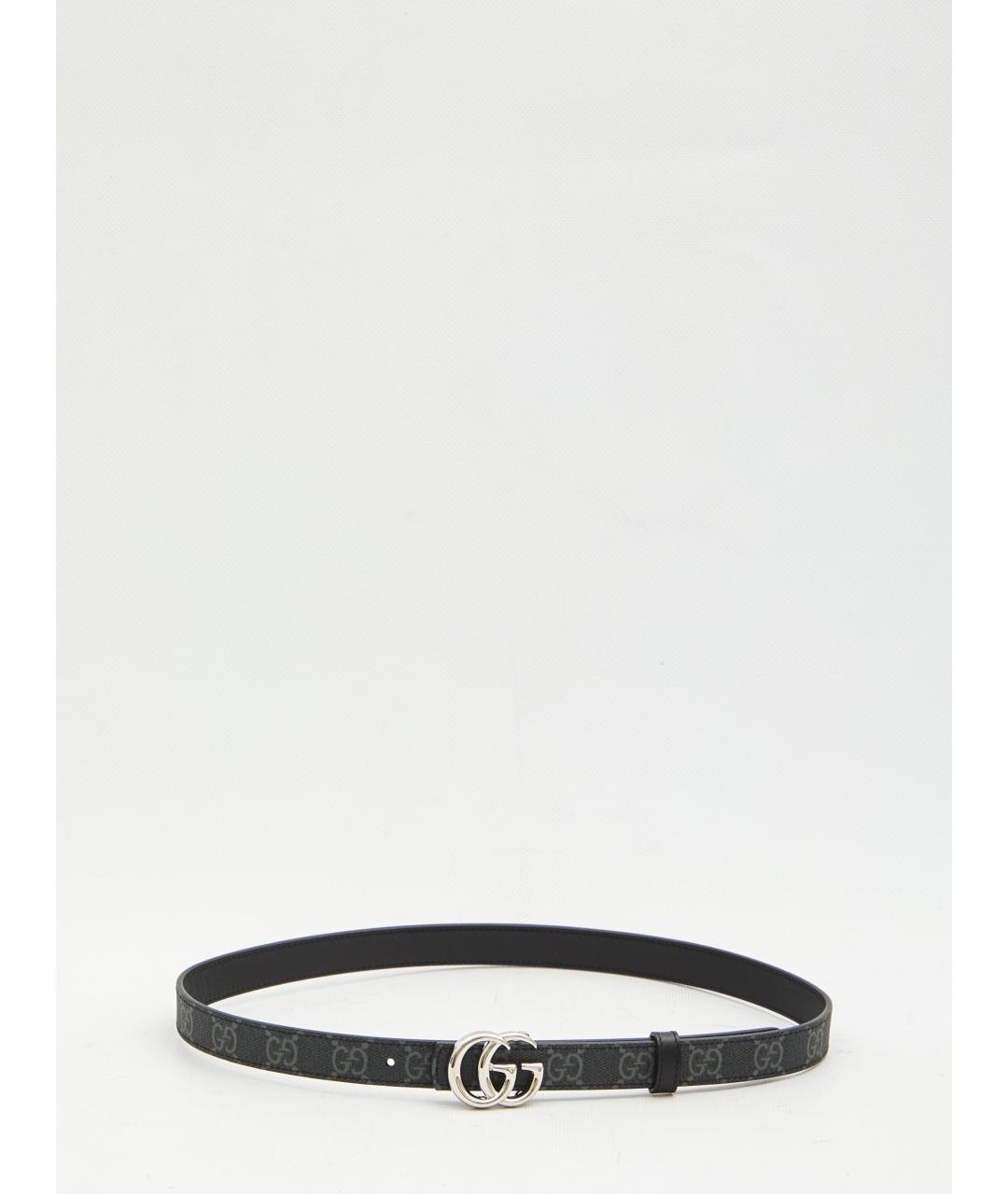 GUCCI Черный кожаный ремень, фото 4