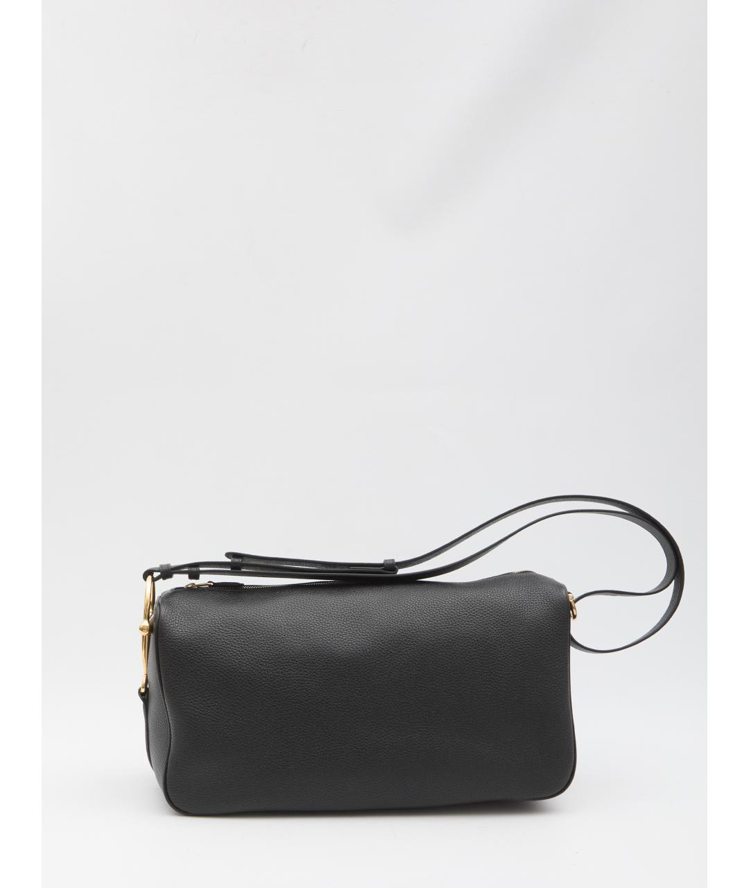 GUCCI Черная кожаная сумка через плечо, фото 2