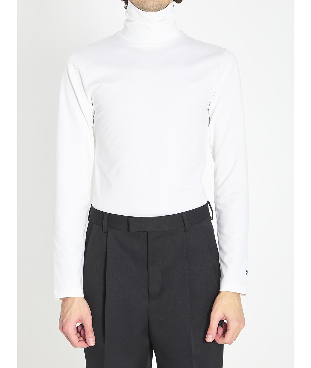 CELINE Белая хлопковая водолазка, фото 3