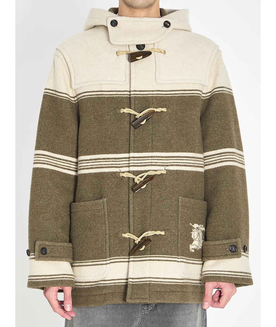 BURBERRY Бежевое шерстяное пальто, фото 3