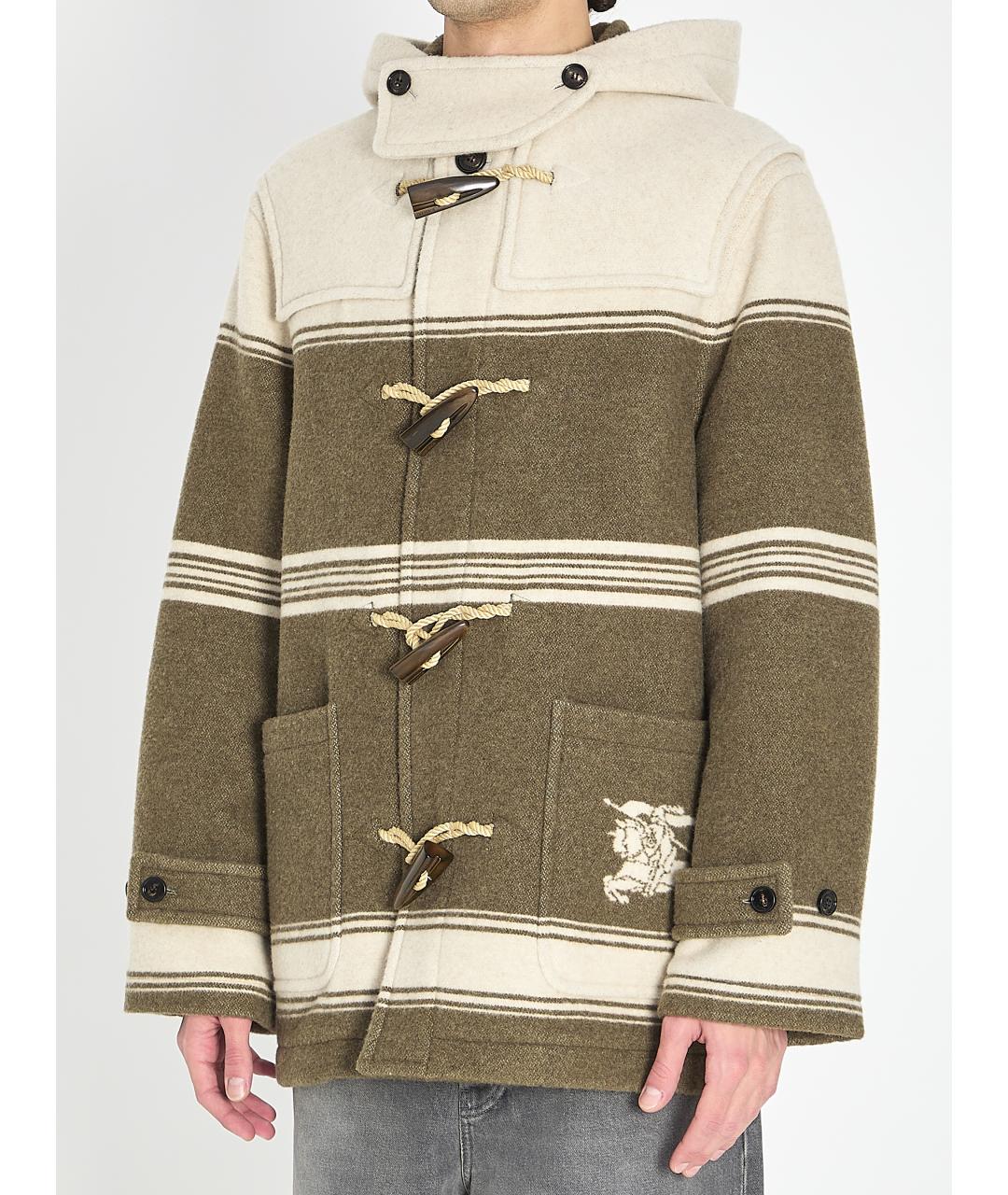 BURBERRY Бежевое шерстяное пальто, фото 2