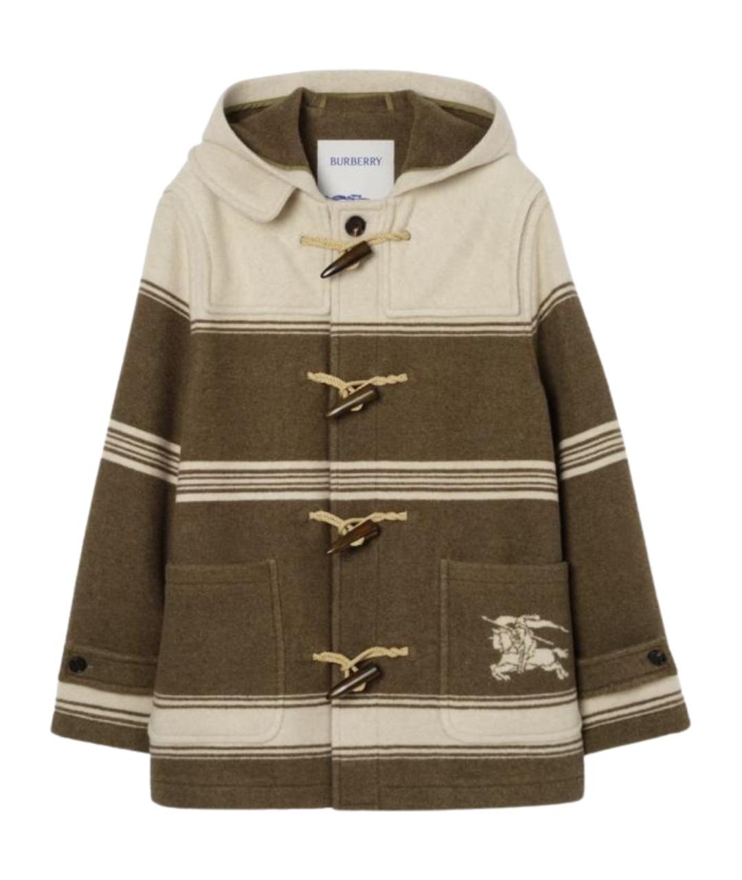 BURBERRY Бежевое шерстяное пальто, фото 1